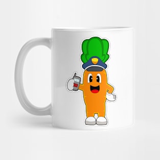 Carrot Cop Microphone Police Mug